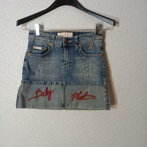 Baby Phat Denim Mini-Skirt